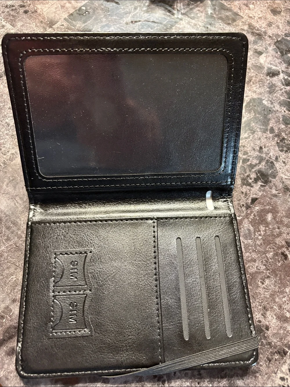 Passport Holder Wallet for Men - Black Leather Travel Cover
